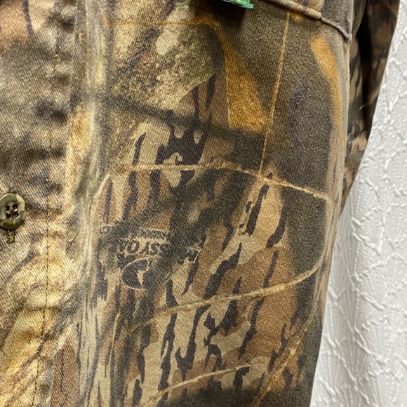 Mossy Oak size large Men's camouflage Camo Shirt Jacket warm deer rabbit hunting - Picture 5 of 9